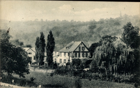 Postcard Urbar am Rhein near Koblenz, Restaurant Zum Kammrädchen, Forest