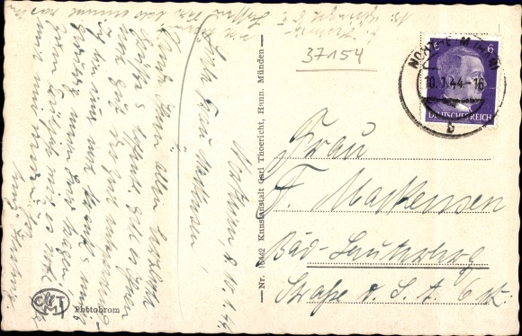 Postcard Northeim in Lower Saxony, Hagenstrasse, Schaupenstiel, Harztor