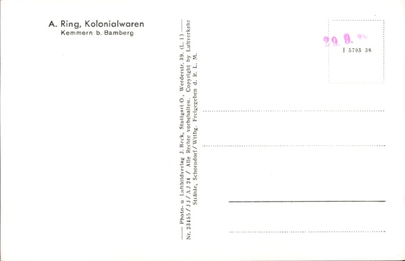 Ak Kemmern in Oberfranken, Fliegeraufnahme