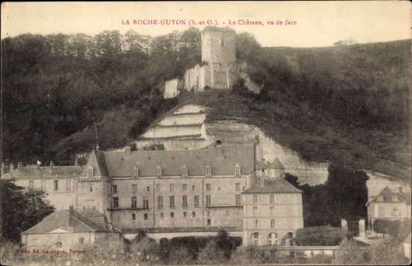 Ak La Roche Guyon Val d’Oise, Schloss, Vorderseite