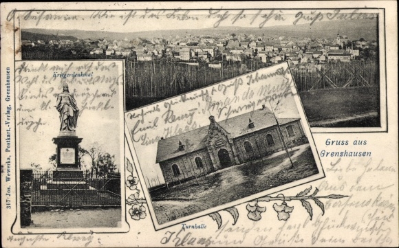 KP Höhr Grenzhausen w Westerwaldzie, pomnik wojenny, gimnazjum