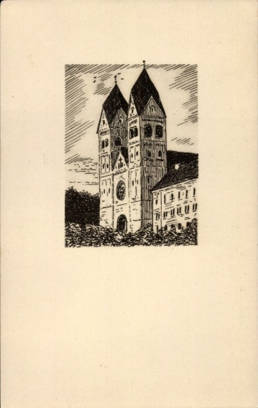 Ak Coesfeld im Münsterland Westfalen, Benediktinerabtei St. Joseph, Türme, Coesfeld i Westf