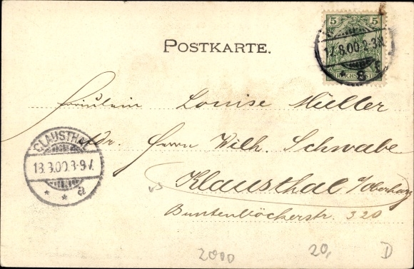 Ansichtkaart Hamburg Mitte Borgfelde, bij de Gesundbrunnen, tram