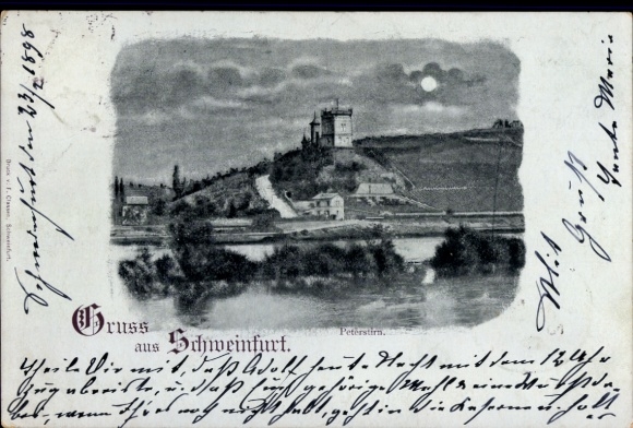 Photo Postcard Schweinfurt in Lower Franconia Bavaria, Peterstirn