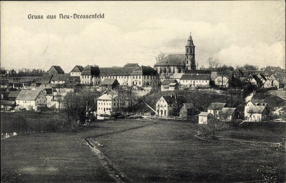 Ansichtkaart Neudrossenfeld Opper-Franken, totaaloverzicht
