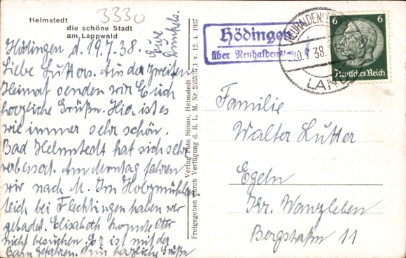 Ak Helmstedt in Niedersachsen, Fliegeraufnahme