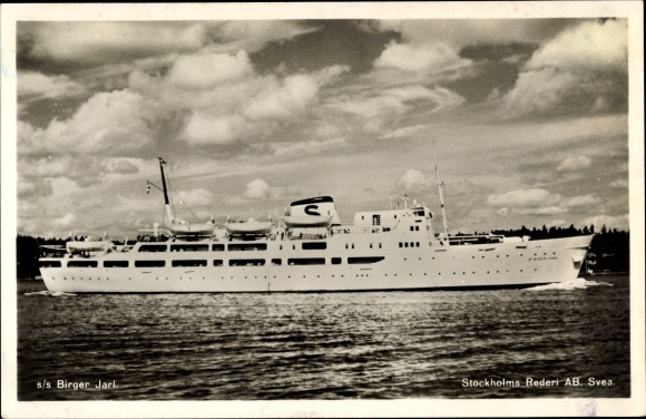 Ak Stoomschip SS Birger Jarl, Stockholms Rederi Ab Svea