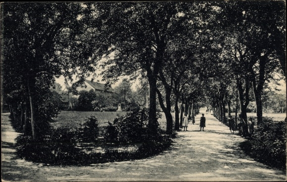Postcard Mügeln in Saxony, lot at the Anger