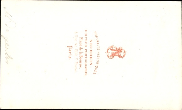 Visiting Card Schriftsteller Félicité de Genlis