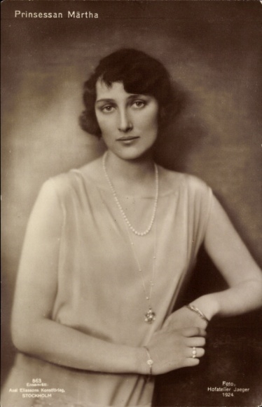 Ak Prinzessin Märtha von Schweden, Portrait