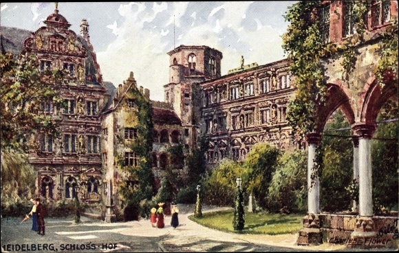 Artist PC Flower, Charles, Heidelberg, Schlosshof