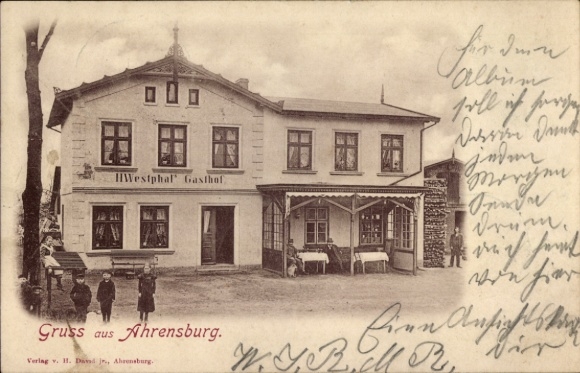 Ak Ahrensburg in Holstein, Gasthof H. Westphal,