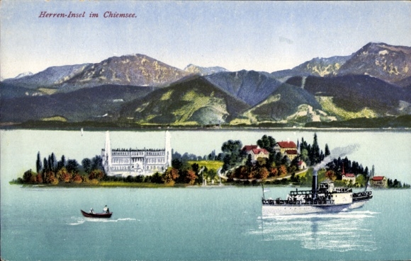 KP Herrenchiemsee Herreninsel Chiemsee Górna Bawaria, Panorama