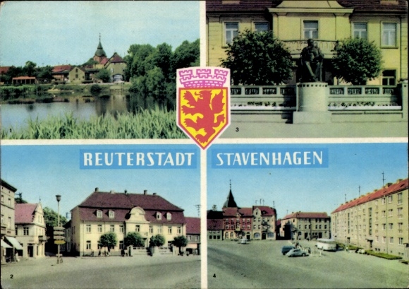 Postcard Reuterstadt Stavenhagen in Mecklenburg, PC with views of coats of arms, city scenes