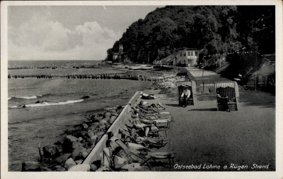 Ak Lohme auf Rügen, Strand