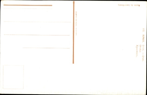Artist Postcard Henner, Christ on the Cross