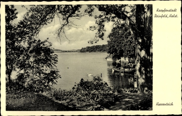PC Reinfeld in Holstein, view of Herrenteich