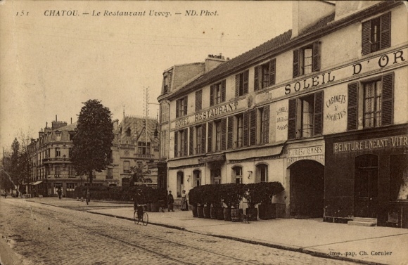 CPA Chatou Yvelines, Le Restaurant Utvoy