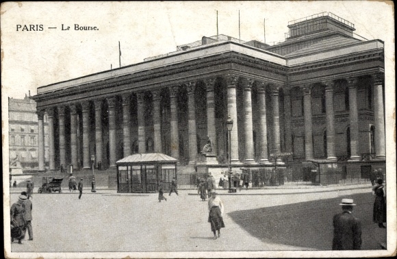 Ansichtkaart Parijs II, La Bourse