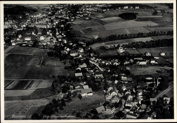 PC Beierfeld in the Erzgebirge of Saxony, aerial photo