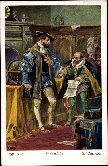 Artist PC Klein, E., Lichtenstein, novel by Wilhelm Hauff, Duke Ulrich