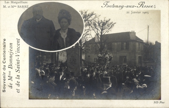PC Fontenay aux Roses Hauts de Seine, commemoration of the 100th anniversary of Fr Bonnejean 1905