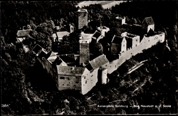 Postcard Bad Neustadt an der Saale Lower Franconia, Salzburg Castle