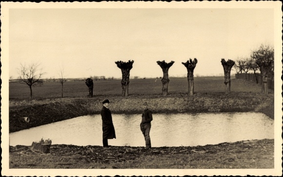 Foto Ak Bleddin Kemberg in der Dübener Heide, Teich