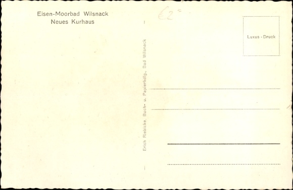 Postcard Bad Wilsnack in the Prignitz, New Kurhaus