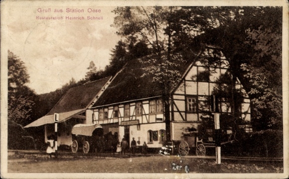 Ak Oese Hemer im Sauerland, Restaurant Heinrich Schnell
