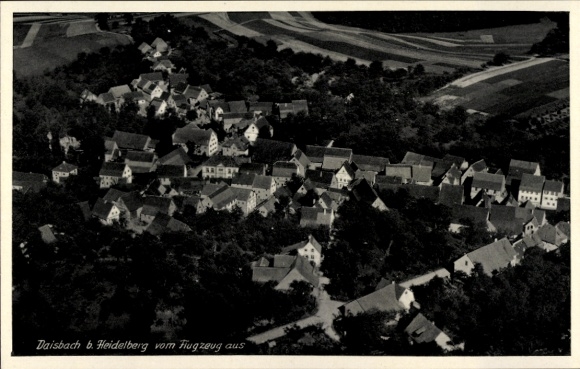 Postcard Daisbach Waibstadt in Baden, aerial photograph