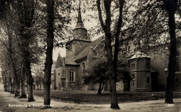 Postcard Boizenburg an der Elbe, Church