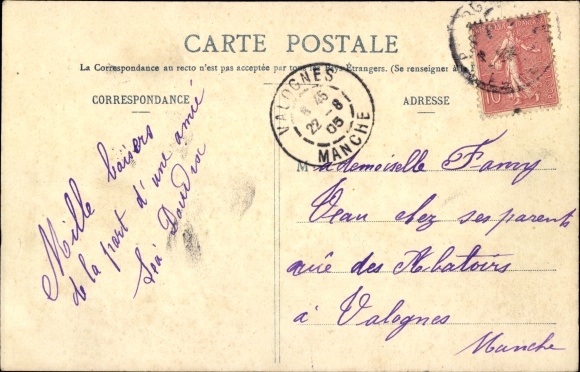 Postcard Bourgtheroulde Eure, Le Logis