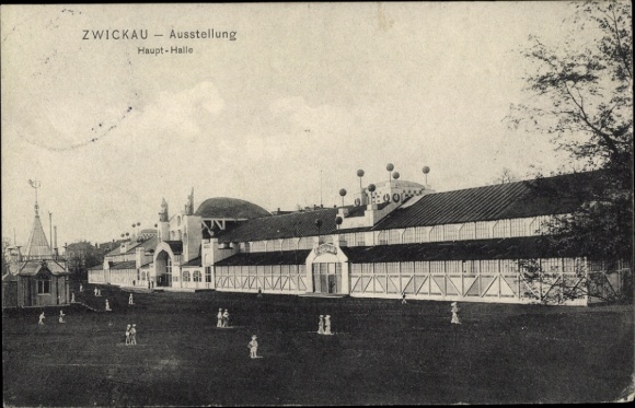 Ak Zwickau in Sachsen, Gewerbe und Industrie Ausstellung 1906, Haupthalle