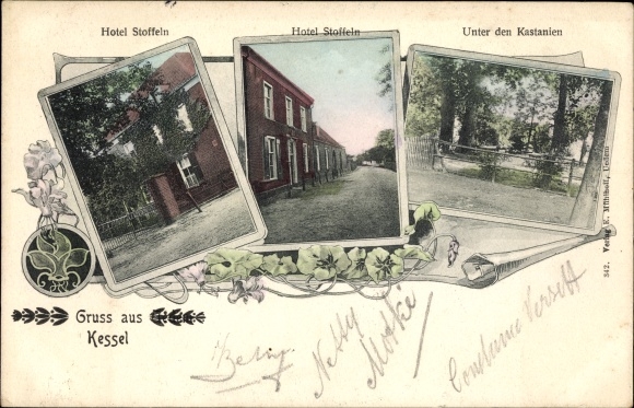 Postcard Kessel Goch am Niederrhein, Hotel Stoffeln, Unter den Kastanien