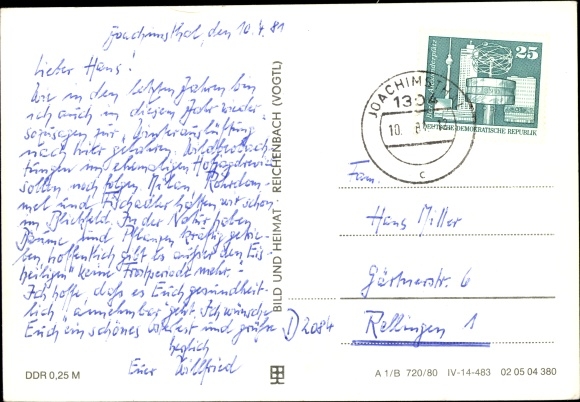 Postcard Altenhof Schorfheide on Werbellinsee, jetty, campsite, lock