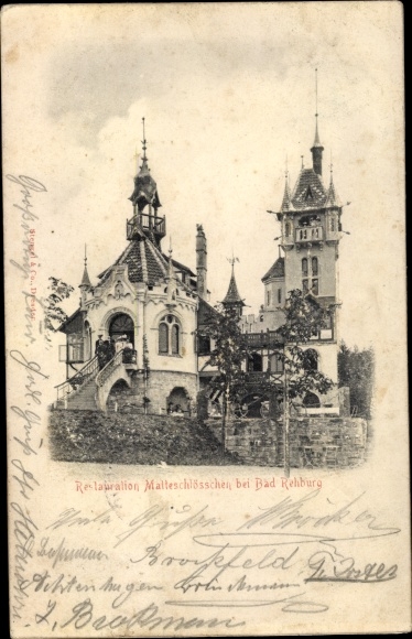 Postcard Wölpinghausen in Lower Saxony, Restaurant Matteschlösschen