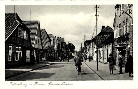 Postcard Rotenburg an der Wümme, Großestraße