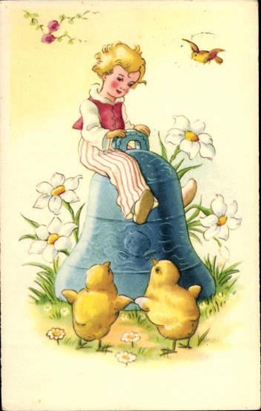 Set of 50 AK Easter chicks, lambs, religion etc.