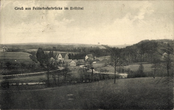 Postcard Felderhoferbrücke Bröleck Ruppichteroth North Rhine Westphalia, Panorama