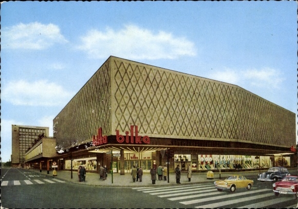 Postcard Berlin Charlottenburg, Bilka department store at the Zoo