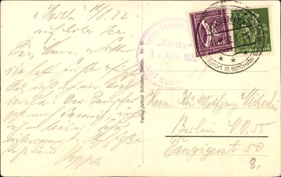 Künstler Ak Stöwer, W., Salonschnelldampfer Hertha