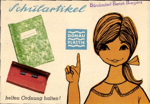Timetable School items Office supplies Bartak Bregenz - Hole punch stapler around 1960