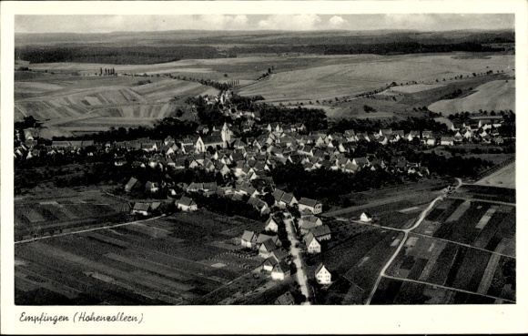 Ak Empfingen in het Hohenzollern Zwarte Woud, luchtfoto