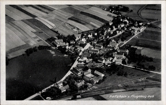 Ak Raitzhain Ronneburg in Thüringen, luchtfoto
