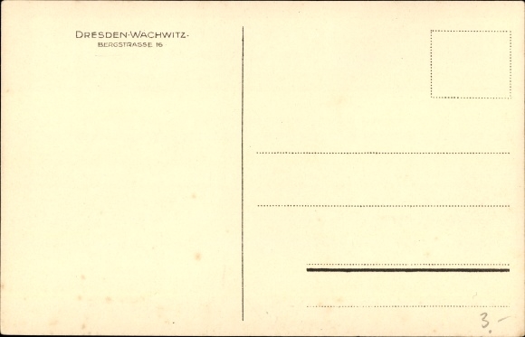 Postcard Dresden Wachwitz, Kamin, Bergstrasse 16