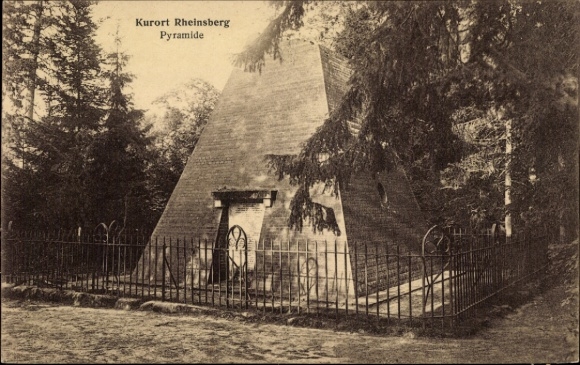 Postcard Rheinsberg in Brandenburg, Pyramid