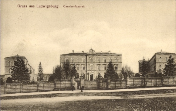 Ak Ludwigsburg in Württemberg, Garnisonlazarett
