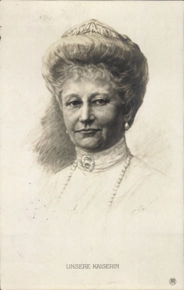 Künstler Ak Kaiserin Auguste Viktoria, Portrait