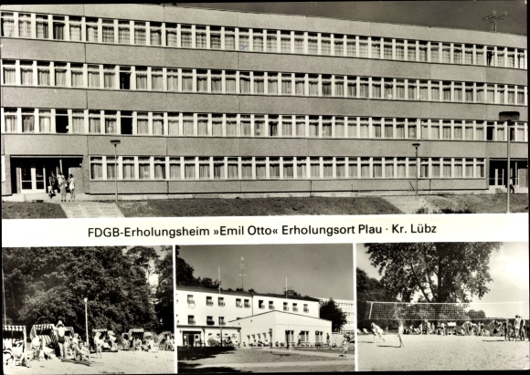 Postcard Plau am See Mecklenburg, FDGB convalescent home Emil Otto